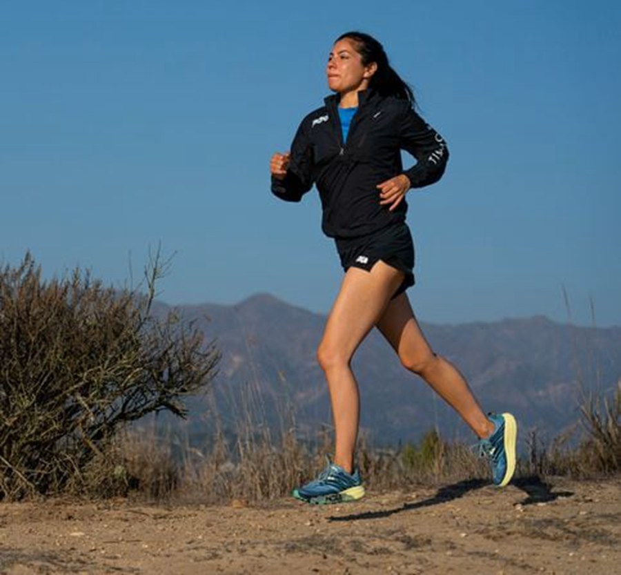 Chaussure Trail Hoka One One Speedgoat 4 Femme - Bleu - LFY-201497